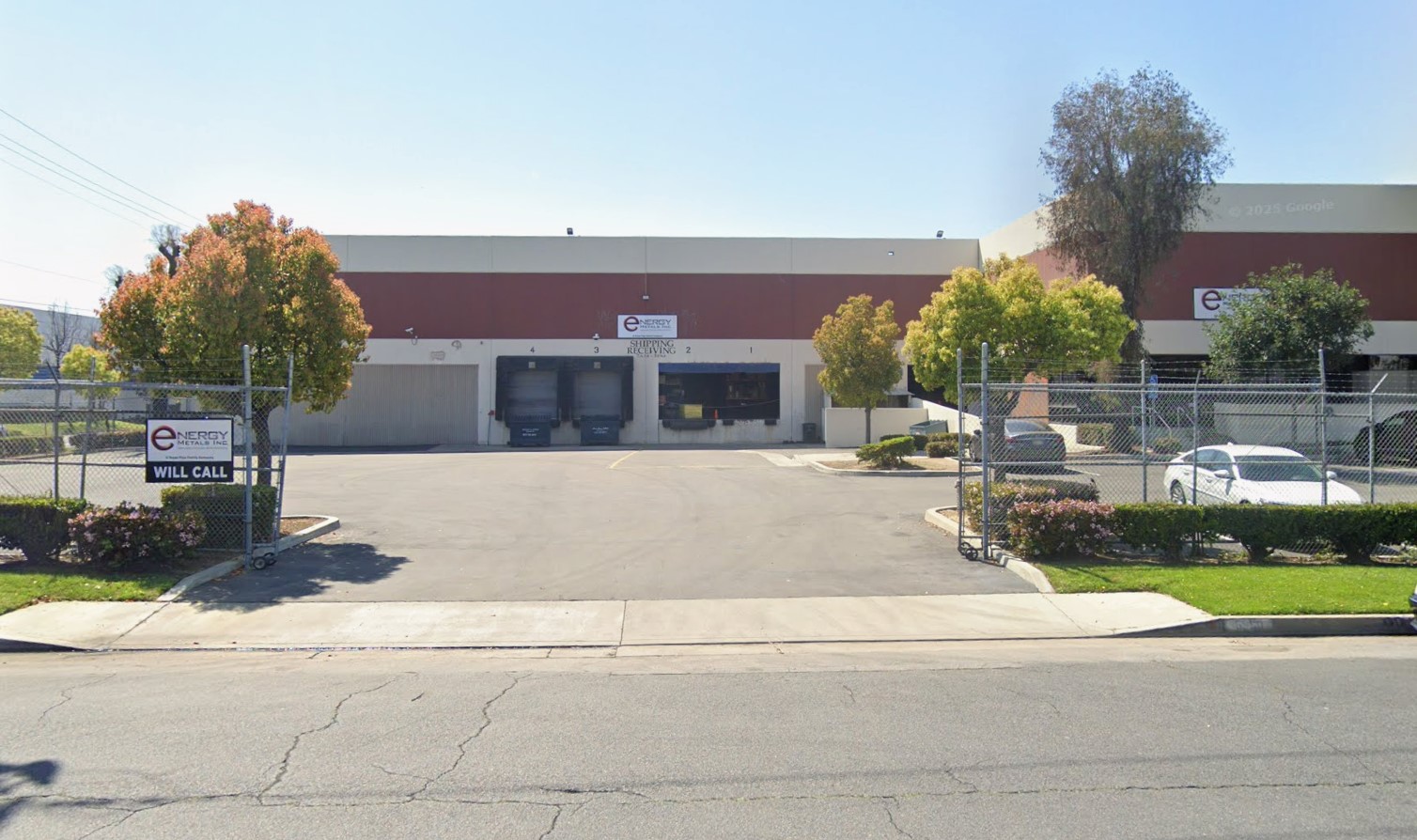 Exterior street-view photo of EMI's distribution facility in Commerce, CA.